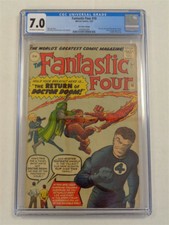 FANTASTIC FOUR #10 CGC 7.0 MARVEL COMICS JANUARY 1963 OFF-WHTE TO WHITE (SA)