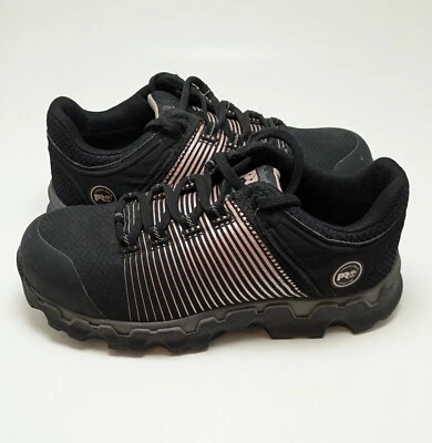 Womens Timberland PRO Powertrain Sport Alloy Toe Black Work Shoes A1S66 Size 6.5 - Изображение 1 из 4