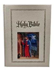 Vintage Hardcover Holy Bible Family Edition King James Red Letter 3D Picture - Picture 1 of 13