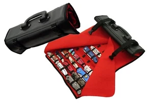 Knife Carrying Storage Case Pack Holds 50 Pocket Knives Red Felt Interior - Picture 1 of 3