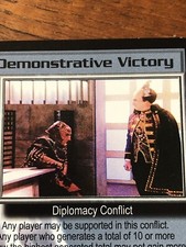 DEMONSTRATIVE VICTORY BABYLON 5 CCG RARE CARD NEAR MINT UNPLAYED DELUXE EDITION