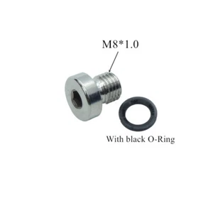 M8x1.0mm Male SS304 Countersunk End Plug With Flange Internal Hex Head Socket - Picture 1 of 1
