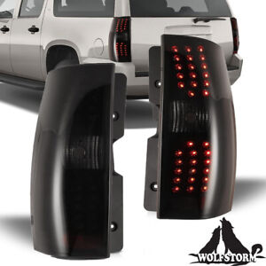 Smoke LED Tail Lights For 2007-2014 Chevrolet Suburban 1500 2500 Tahoe Rear Lamp
