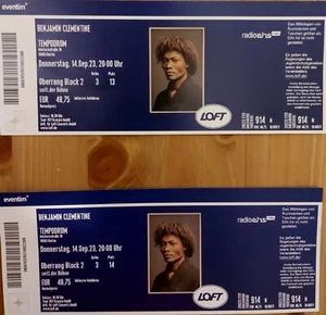 ❤ Benjamin Clementine ❤ 2 Tickets ❤ REIHE 3 ❤ Berlin 14.09.2023 ❤ 20Uhr - Bild 1 von 1