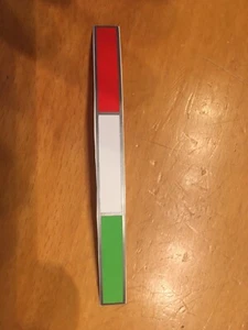 4 Aufkleber Selbstklebend Tricolore italienische Flagge Ferrari Ducati Alfa usw - Bild 1 von 7