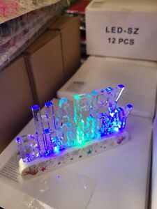 5pks Happy Birthday Sign Led Flash color change  with music