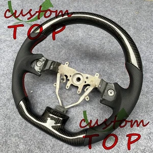 Fit For Subaru WRX WRX STI 2008 2009 -2013 2014 Real Carbon Fiber Steering Wheel - Picture 1 of 7