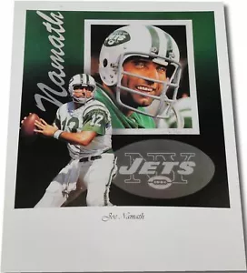Joe Namath UNSIGNED 18"x24" Print New York Jets Brodway Joe #12 Dual Action Pose - Picture 1 of 1