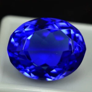 Natural Rare Lustrous 25.00 Ct Blue Tanzanite Cut Loose Gemstone GIE Certified - Picture 1 of 6