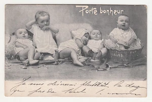 *** Fantaisie _ Bébés / Porte bonheur *** SD - CPA 1854 - Picture 1 of 2
