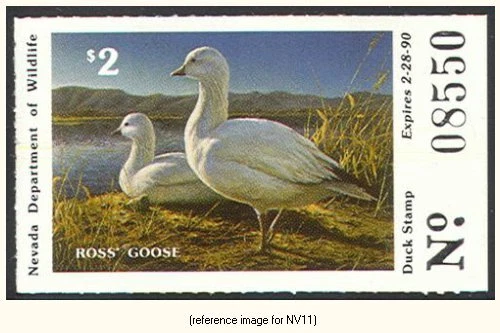 D2K Nevada Duck Stamp 1989 $2.00 Coll - Image 1 of 1