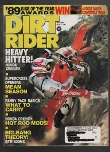 Dirt Rider 78 May 1989 Honda XR600RK 053122EBNON - Picture 1 of 2