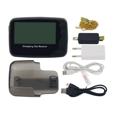 Programmable Alphanumeric Pager Charging POCSAG Pager Emergency Text Receiver #T - Image 1 of 4