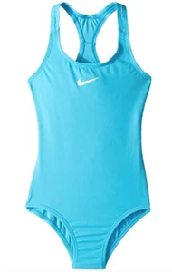 Nike Kids Solid Racerback One-Piece (Little Kids/Big Kids) (Light Blue Fury) XL - Picture 1 of 2