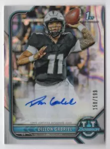 2022 BOWMAN CHROME UNIVERSITY LAVA AUTO Dillon Gabriel Auto 150/199 Oklahoma - Picture 1 of 2