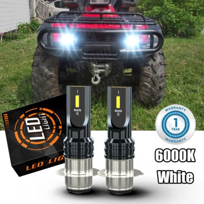 For Honda Foreman 400 450 1997 1998-2004 LED Headlight Kit H6 6000K White Bulb - Image 1 of 4