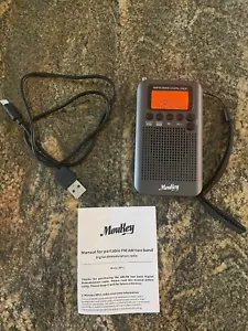 Vintage Mini MouKey AM FM Z Band Portable Walkman Radio Player & Manual - Picture 1 of 6