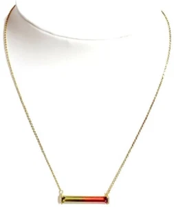 Kate Spade New York Geo Gems Mini Pendant Necklace Pink Multi Ombre - Picture 1 of 1