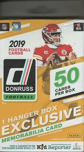 2019 Donruss Football Factory Sealed 50 CARD Hanger Box - EXCLUSIVE MEMORABILIA!  - Bild 1 von 1