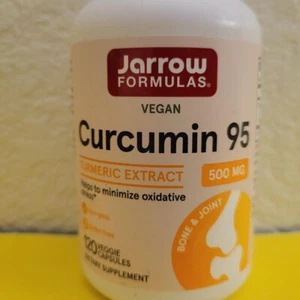 Jarrow Formulas Curcumin 95 500mg Turmeric Extract Bone & Joint Support 120 Caps - Picture 1 of 2