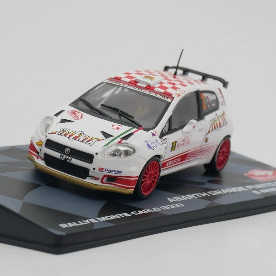 Ixo 1:43 ABARTH GRANDE PUNTO S2000 WRC 2009 G.BASSO-M.DOTTA Diecast Car Model - Image 1 of 4