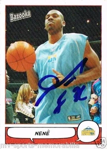 TARJETA NENE FIRMADA EN PERSONA IP 2005 TOPPS BAZOOKA NUGGETS ~AUTÉNTICA - Imagen 1 de 1