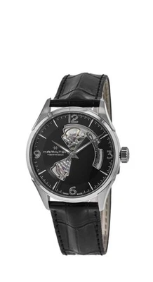 Nuevo reloj para hombre Hamilton Jazzmaster corazón abierto automático esfera negra H32705731 Foto 1 de 4