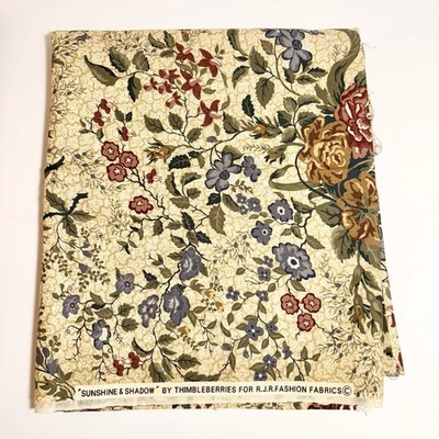 Sunshine & Shadow Fabric Thimbleberries RJR Fashion 2007 Estate Quilt Sew 42x38" - Image 1 of 2