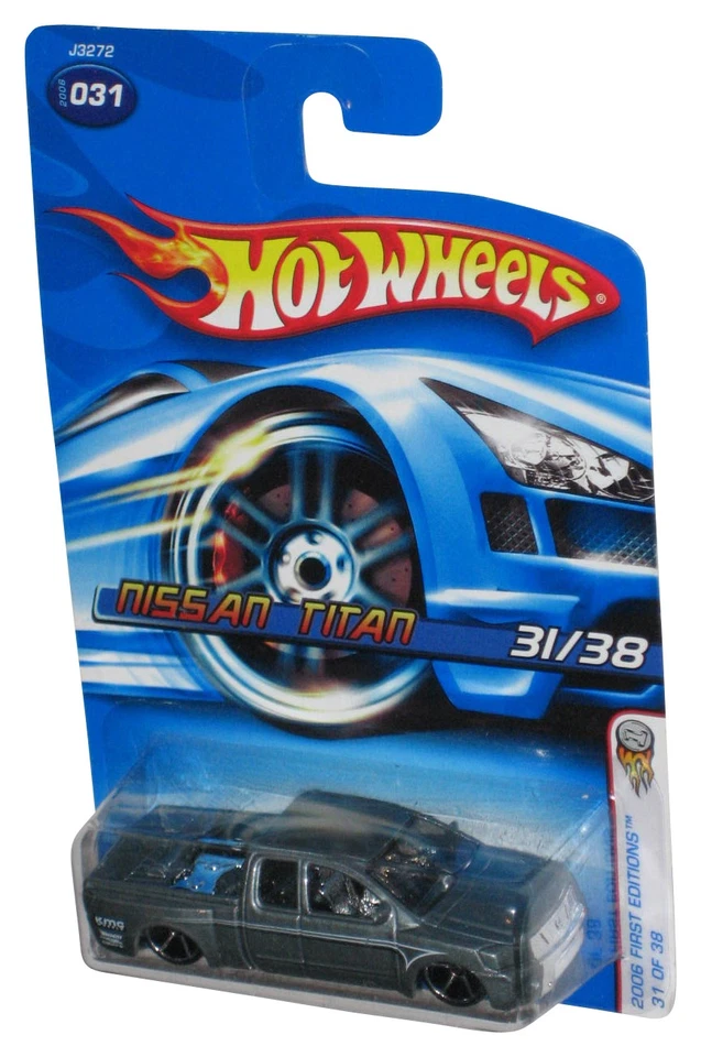 Camión de juguete Nissan Titan #031 Hot Wheels 2006 primeras ediciones 31/38 plateado Foto 1 de 1