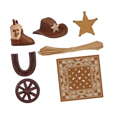 Inserciones para pasteles de vaquero occidental para cupcakes Foto 1 de 4