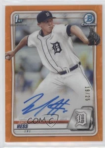 2020 Bowman Chrome Prospects Auto Orange Refractor /25 Zack Hess #CPA-ZH Auto - Picture 1 of 3