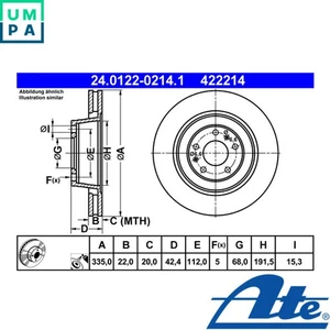 2x BRAKE DISC 24.0122-0214.1 FOR AUDI A8D3 VW PHAETON ASN/BBJ 3.0L BDX 2.8L 6cyl - Picture 1 of 9