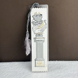 Marcador Cinta Tejida Industrias de Calidad Académica 'Pro Bono Libris' Años 70 De Colección - Imagen 1 de 6