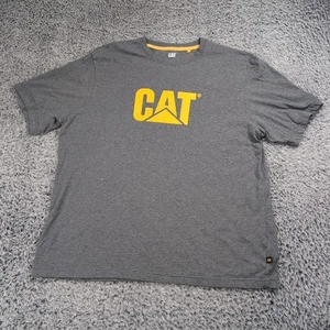 CAT Caterpillar Shirt Herren Extra Large Grau Bau Kurzarm Grafik T-Shirt - Bild 1 von 6