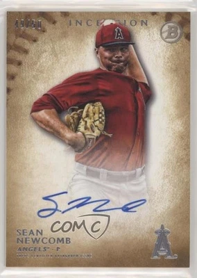 2015 Bowman Inception Prospect Auto Gold /50 Sean Newcomb #PA-SN Auto - Image 1 of 2