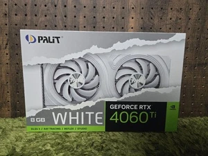 Palit RTX 4060 Ti 8GB White Graphics Card With Box Tested Works - Picture 1 of 3