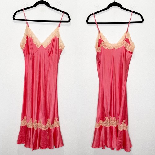 UNDERCOVER Victoria's Secret Silk Y2K Vintage Pizzo Abito Slip Fata Delicato Babydoll