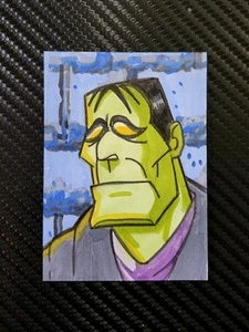 Frankenstein Monster (Scooby-Doo) Original Sketch Card Art - Picture 1 of 2