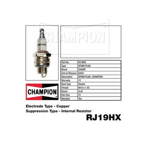 Champion RJ19HX SPARK PLUG - SMALL ENGINE (973) - Picture 1 of 4