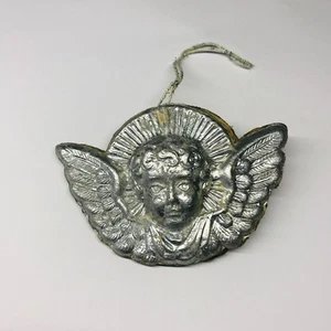 Dresden Cardboard Christmas Tree Ornament Angel 1900 German Antique - Picture 1 of 6
