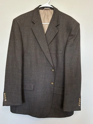 Haspel Men’s 100% Lambswool Houndstooth Blazer 48R Sport Coat Jacket Career Work - Image 1 of 4