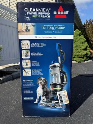 BISSELL CleanView Swivel Rewind Pet Reach Corded Stand Up Vacuum #3197 - Image 1 of 4