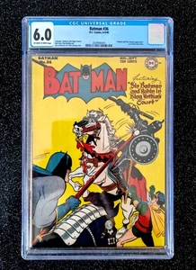 Pre-Code Golden Age DC Comics Batman #36 CGC 6.0 STUNNING 1946⚡LOOK IN⚡offers? - Imagen 1 de 18