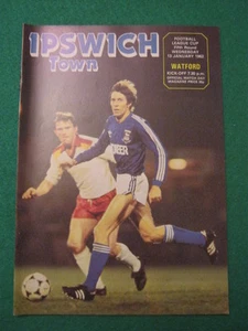 PROGRAMME - LEAGUE CUP - Ipswich Town v Watford - 13 Jan 1982 - Picture 1 of 1
