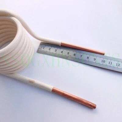 1pc Induction Heating Coil ZVS Copper Tube High Frequency Furnace 6mm - Image 1 of 4
