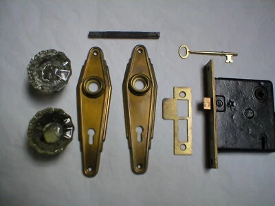 Herrajes para puertas antiguos de la era Art Deco Foto 1 de 4