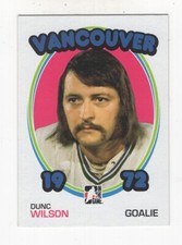 2009-10 IN THE GAME 1972 THE YEAR IN HOCKEY DUNC WILSON VANCOUVER CANUCKS #53