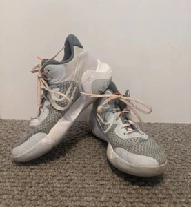 Nike KD Trey 5 IX Mens White Gray Orange Platinum Basketball Sneakers US 7 EU 40 - Picture 1 of 12