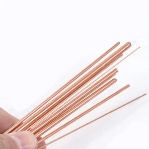 Length 250mm Pure Copper Thin Round Rods Copper Stick Solid Copper Slender Bar - Picture 1 of 12