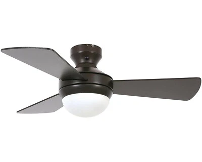 Flush mount Ceiling fan light with Remote Airlie Hugger Bronze & Koa 91 cm 36" - Image 1 of 4